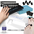 Starter Kit Midnight Noir – Pack de Manicura y Pedicura Negras con Top Coat