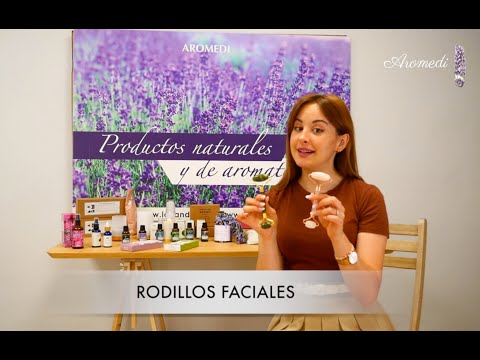 Rodillo facial de Cuarzo Rosa