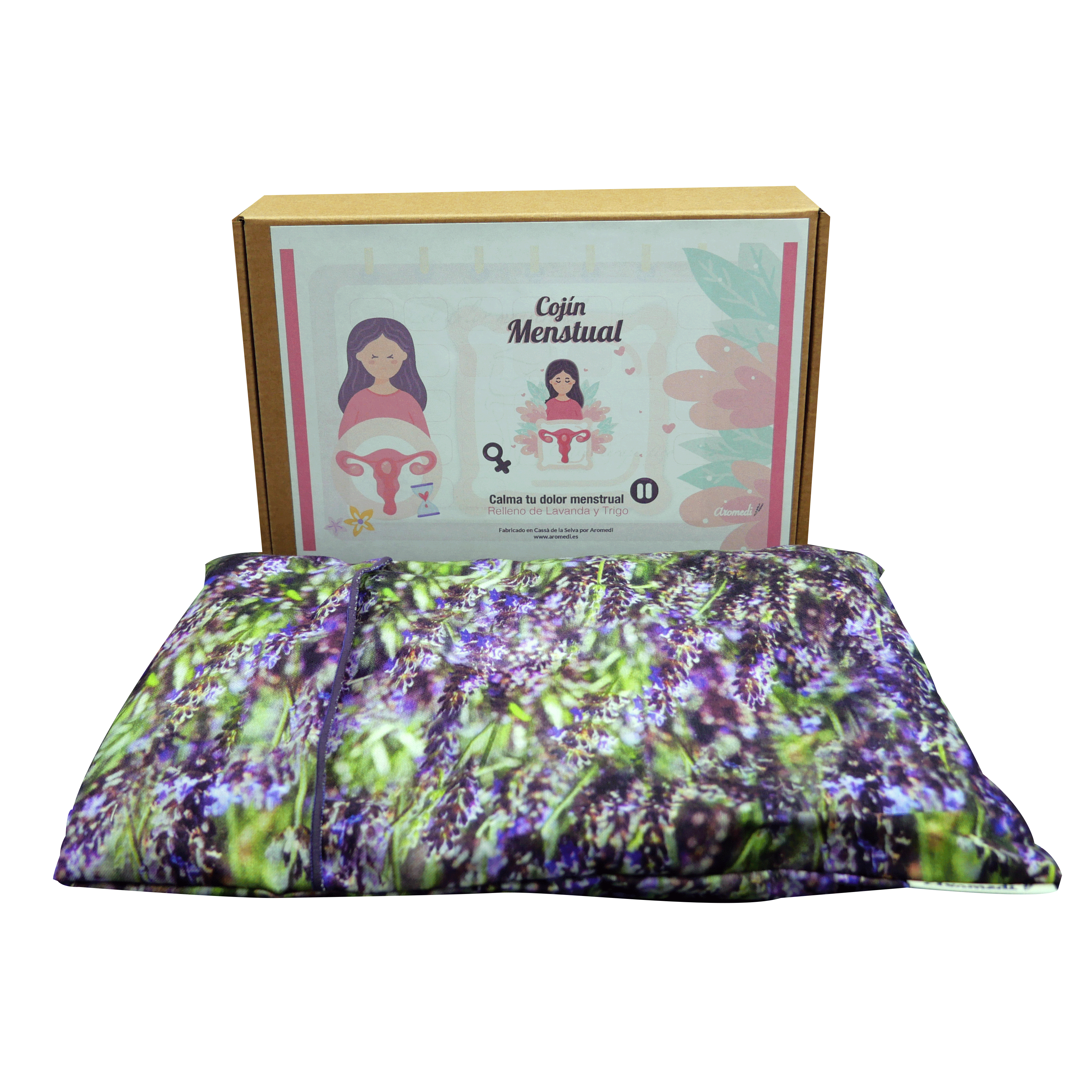 Cojín para el Dolor Menstrual estampado - www.lavanda.cat